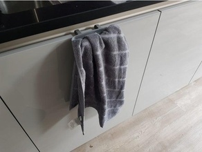 cozinha pendurar toalha de titular jantar clipe armário 3d print model - Mito3D