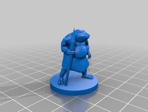bullywug criaturas o dd masmorras e dragões mesa de jogos 3d print model - Mito3D