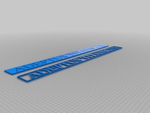 minha personalizado muito simples adeptus titanicus placa com o nome sinais logotipos 3d print model - Mito3D