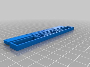 il mio personalizzato molto semplice warlord targhetta i segni loghi 3d print model - Mito3D