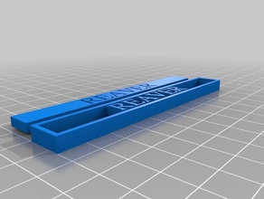 my customized very simple reaver name plate signs logos 3d print model - Mito3D