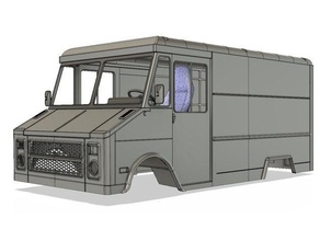 chevy paso van rc vehículos chevrolet rastreador cuerpo coche crawler 3d print model - Mito3D
