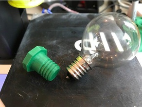 vis-à ampoule socket cache e17c9 de base ménage fournitures edison fil l'éclairage lumières 3d print model - Mito3D