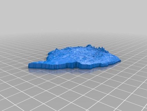 topographic zimbabwe other map 3d print model - Mito3D