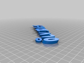 mi personalizados iamburnys v2text nombre llavero mando llaveros 3d print model - Mito3D