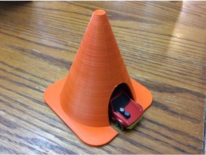 hot wheels cozy cone également gaslands jouet jeu accessoires des voitures hotwheels openscad cône du trafic 3d print model - Mito3D
