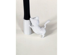 wacom caneta titular do gato esculturas animais atze berlim katze 3d print model - Mito3D