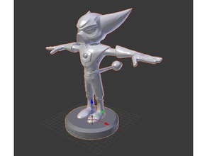 ratchet clank t-pose trillium armour stand people ps2 ps4 3d print model - Mito3D