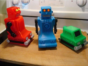 mechanischer nicht fallen Roboter space car 3d drucken - Spielzeug 3d-gedruckte Batterie betrieben diy mechanisches kein fallen, 3d print model - Mito3D