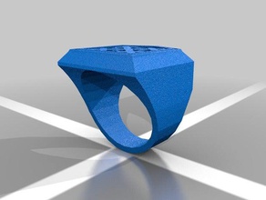 bailey escudo de la familia del anillo 2 anillos 3d print model - Mito3D