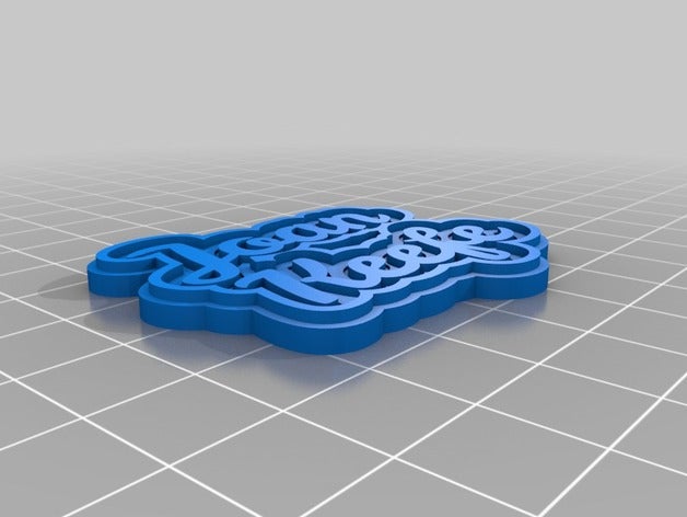 joan3keychain de porte-clés personnalisé 3D print model - Mito3D
