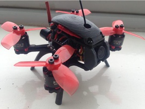 x2 elfe drone cadre de parties jambes montage la caméra sur le capot supérieur rc véhicules 3d print model - Mito3D