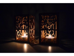 snapmakerlaser cut candle holder containers 3d print model - Mito3D