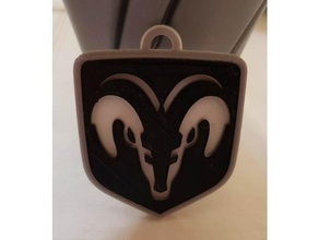 ram keychain combined stl corrected keychains 3d print model - Mito3D