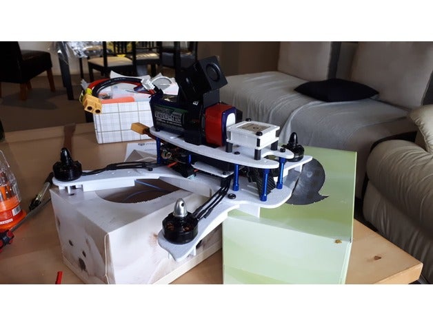 3d stampabile drone classe 250 gps costruire rc veicoli 3D print model - Mito3D