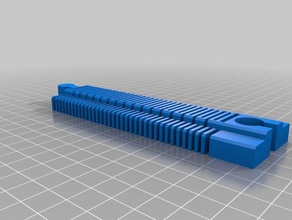 my customized flexible toy train tracks 15cm game accessories 3d print model - Mito3D
