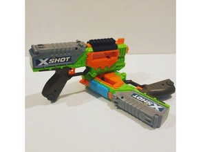 x-shot enxame buscador picatinny rail brinquedos jogos blaster nerf xshot 3d print model - Mito3D