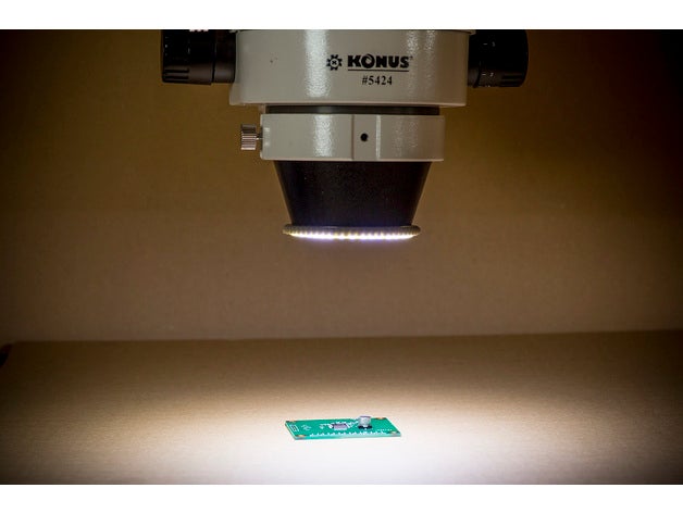 kompakte m47x075 stereo Mikroskop Ringlicht tools 3D print model - Mito3D