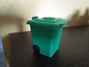 trash can piggy bank organization 3d print model - Mito3D