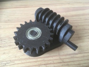 worm gear mechanical toys 3d print model - Mito3D