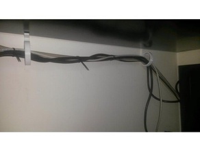 anpassbare Kabel-organizer Regalen - Organisation Kabel hanger passage 3d print model - Mito3D
