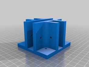 passare attraverso la staffa middlebottomtop shelfie fai da te parametrico ripiano designer organizzazione personalizzato 3d print model - Mito3D