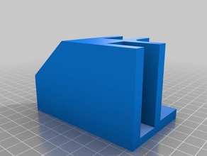 pass through bracket right foot -shelfie diy parametric shelf storage designer organization customized 3d print model - Mito3D