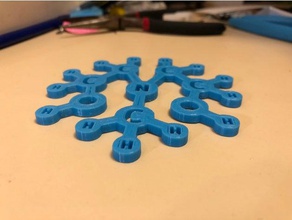 molekül coaster 3d baskı 3d print model - Mito3D