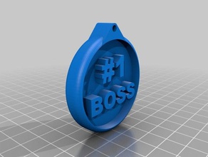boss keychains 3d print model - Mito3D