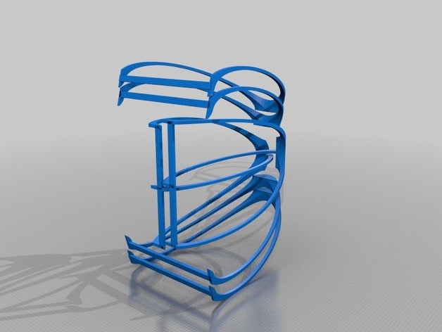 180 degree flying wings body folded skeleton vehicles edge edges folding ground 3D print model - Mito3D