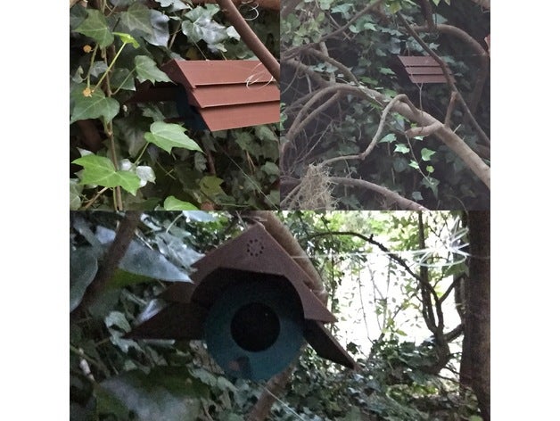 suspenso birdhouse ao ar livre jardim 3D print model - Mito3D