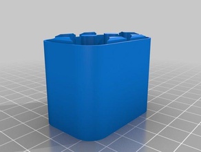 meine angepassten aa-Batterie-Kasten unten Container 3d print model - Mito3D