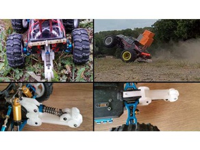 durable wheelie bar wl toys vortex a959 a969 a979 rc vehicles 3d print printed printing a959-b a959b a969-b a969b a979-b a979b anti flipping reinforced rollover stop strong tough toughness upgrade wheeling whellie whelling toy 3d print model - Mito3D