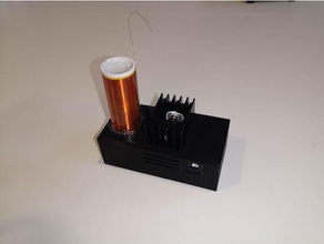 boîte de bobine tesla kits bricolage sans prise audio gadgets 3d print model - Mito3D