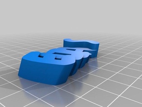 il mio personalizzato iamburnystext nome keyfob portachiavi organizzazione 3d print model - Mito3D