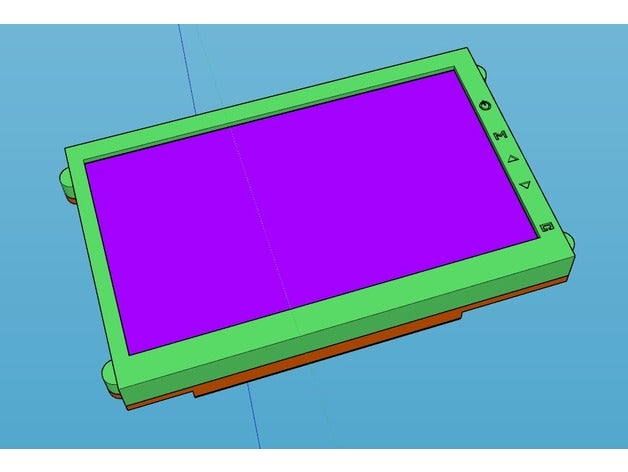 case cheap 7 inch monitor kit banggood electronics 3D print model - Mito3D