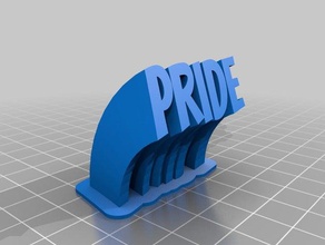 orgulho da placa de identificação office personalizado 3d print model - Mito3D