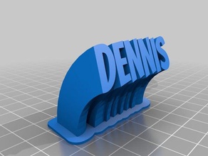 dennis personalizado 3d print model - Mito3D
