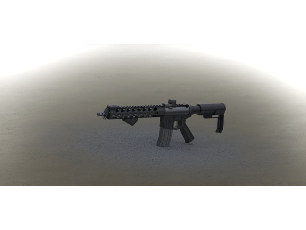 ar cola juntos modelo modelos assult rifle arma 3D print model - Mito3D