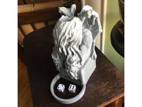 cthulhu dice towers rings tray 3d print model - Mito3D