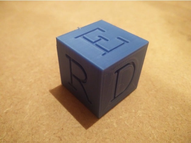 word block dice 3D print model - Mito3D