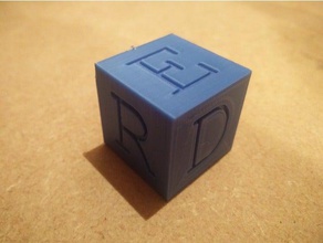 word block dice 3d print model - Mito3D