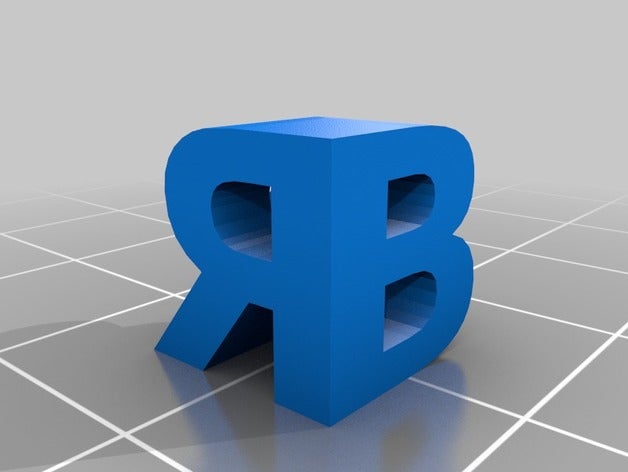 il mio personalizzati di due lettere scultura sculture 3D print model - Mito3D