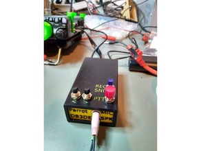 Fall Stimme parrot bx-184m-Funk-Mikrofon - Elektronik amateur radio box ham openscad 3d print model - Mito3D