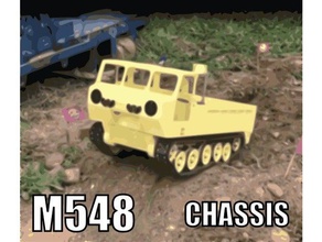 m548 chasis rc vehículos militar aviones militares modelo modelos escala tanque a 3d print model - Mito3D