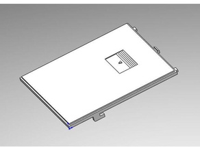radio shack trs-80 modèle 100 couvercle de la batterie ordinateur 3d print model - Mito3D