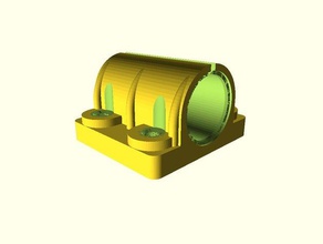 anycubic i3 mega lineare del cuscinetto di montaggio m4-coreholes raw 3d la stampante parti 3d print model - Mito3D