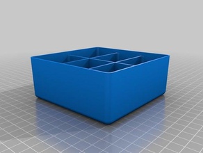 my customized allit europlus flex insert 2x2 2x3 space tool holders boxes 3d print model - Mito3D