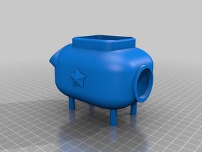 betta evi yarı mamul evcil hayvan akvaryum balık tank dekorasyon tankı 3d print model - Mito3D