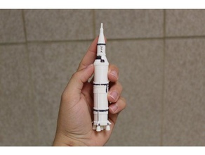 Miniatur-saturn Fahrzeuge Rakete saturn 5 3d print model - Mito3D